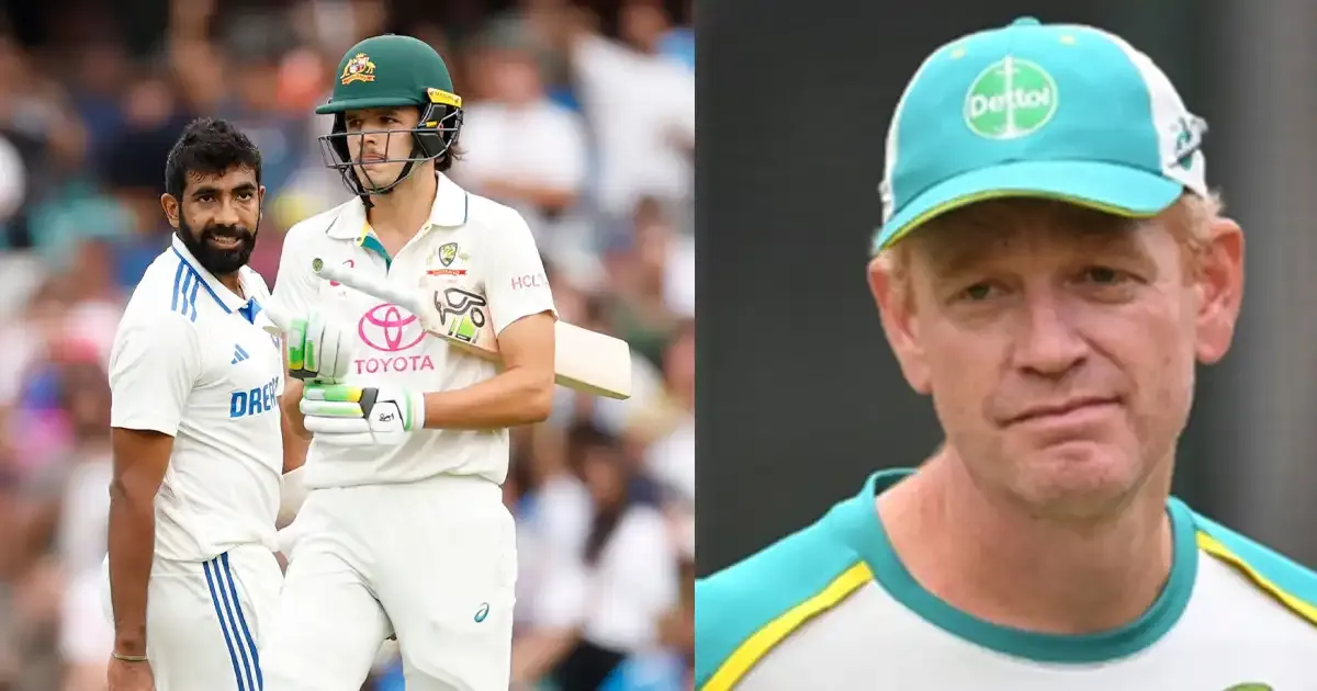 australian head coach accuses team india of intimidating sam konstas in sydney test