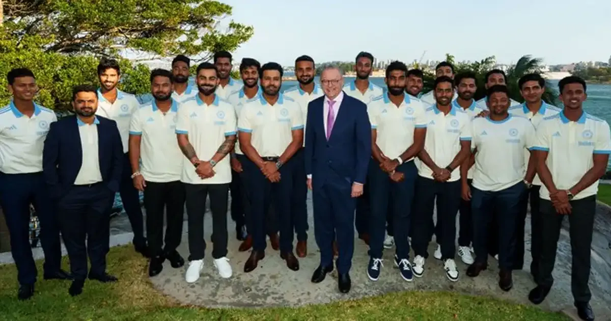 australian pm with team india