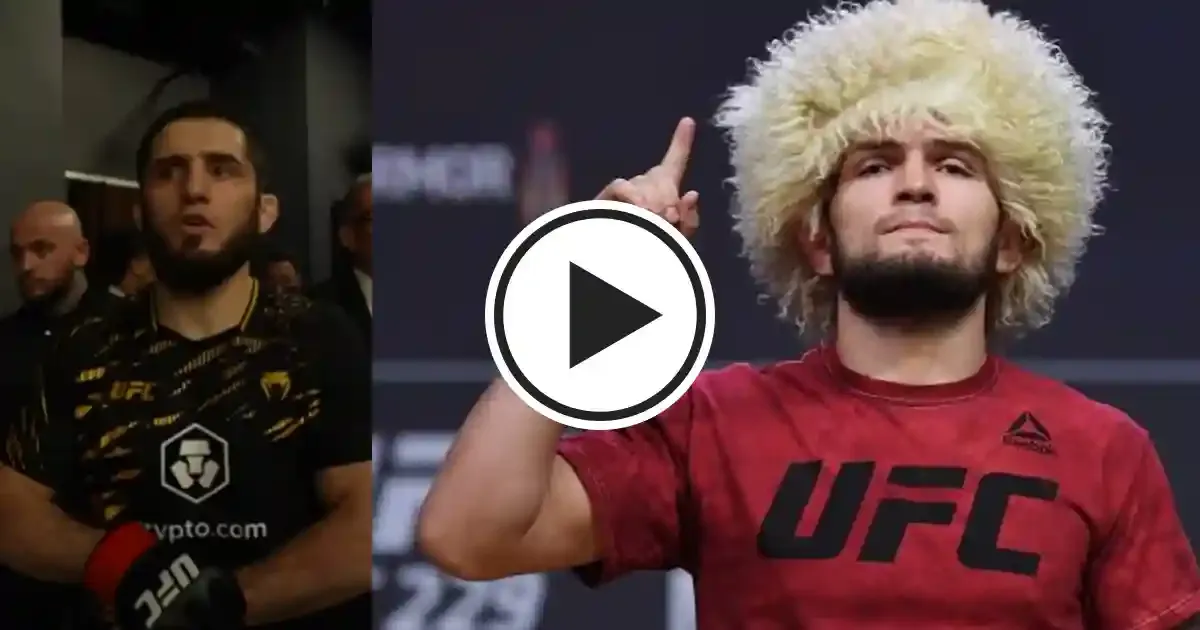 islam makhachev takes hilarious dig at khabib nurmagomedov after retaining title at ufc 311