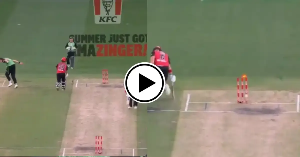 joel paris makes unbelievable runout attempt in bbl 2024 25 jacob bethell survives