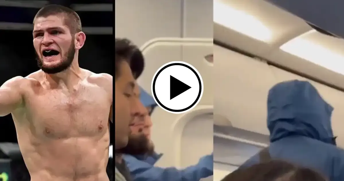khabib nurmagomedov escorted out of flight over bad english ufc legend comes up with reply