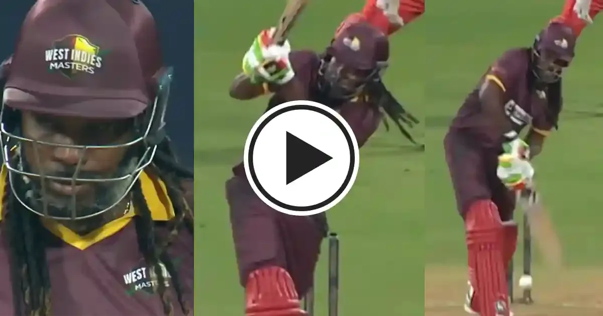 chris gayle activates carnage mode hits swift 39 off 19 against england masters in iml 2025 sportstiger