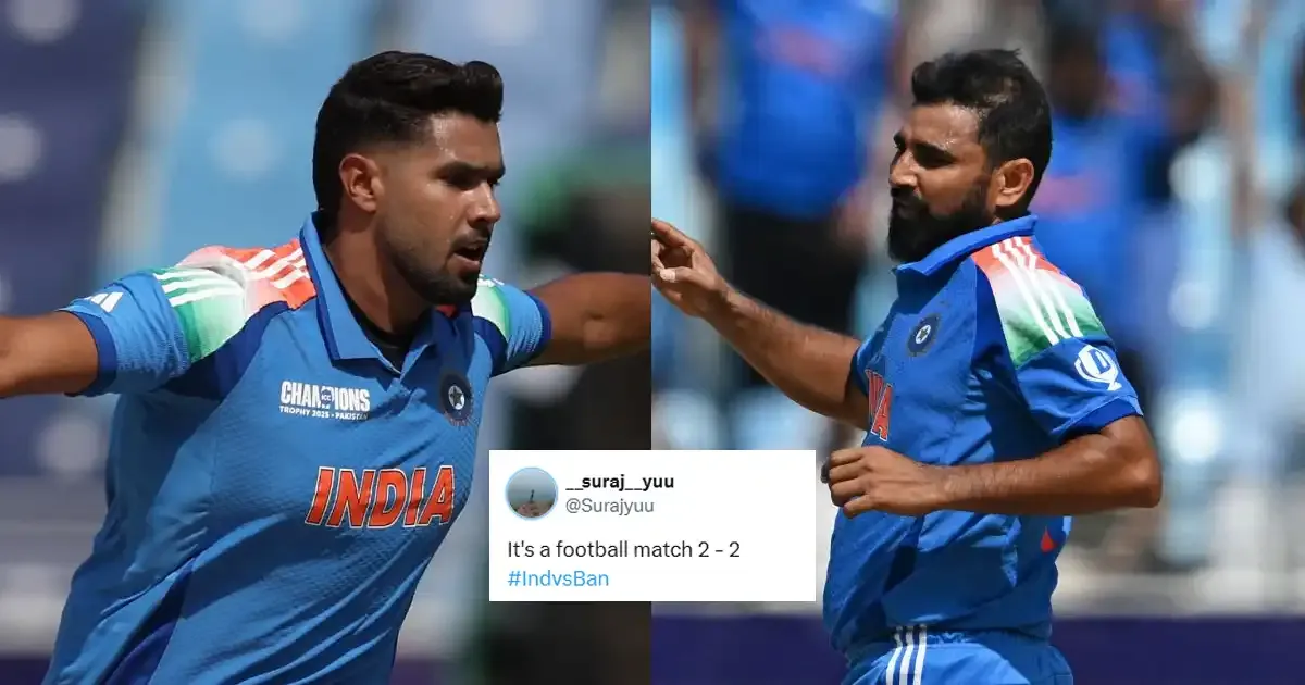 fans react after indian bowlers take early wickets vs bangladesh in champions trophy 2025