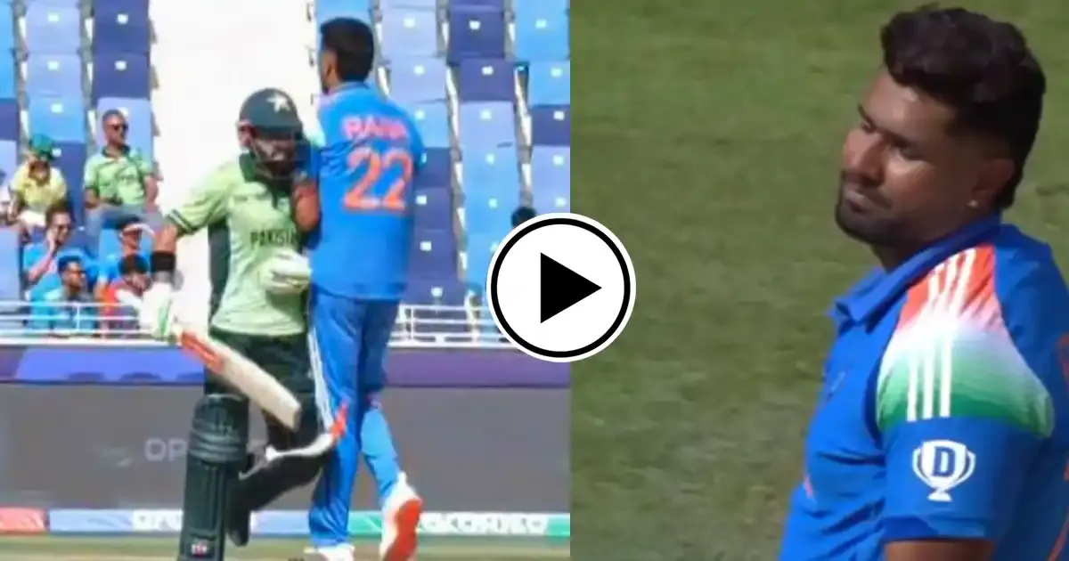 mohammad rizwan s shoulder collision with harshit rana leaves indian speedster unhappy