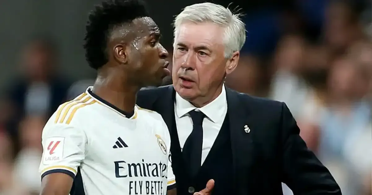 real madrid coach carlo ancelotti unfazed amid vinicius jr s links to saudi league