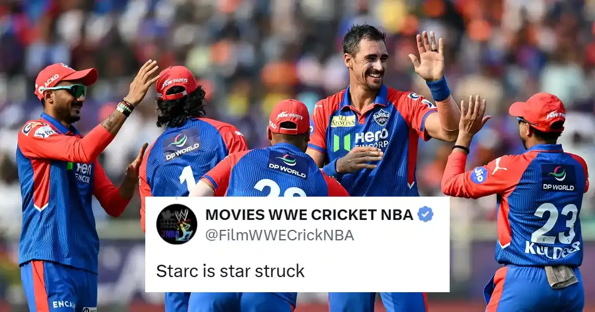 aao srh tumhe 300 cross karau fans react to mitchell starc s spell in dc vs srh ipl 2025 clash