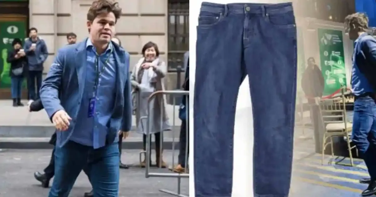 magnus carlsen s controversial jeans sold for 36 100 at auction sportstiuger