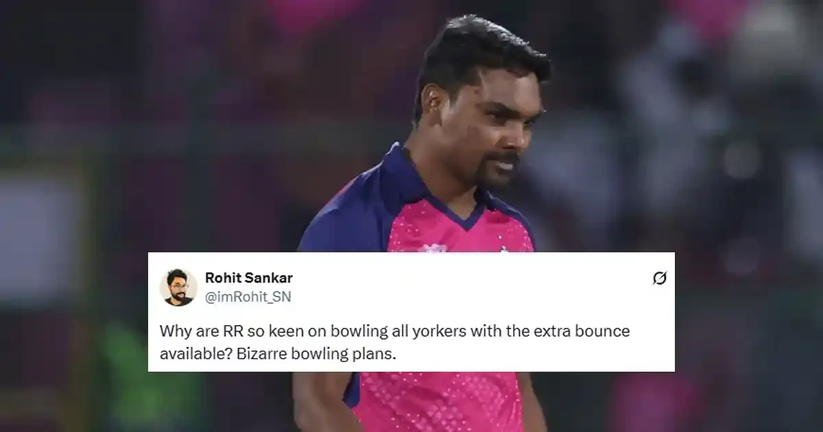 fans react to poor start from rr bowlers on helpful pitch vs rcb in ipl 2025 sportstiger