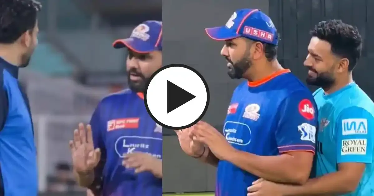 mi opener rohit sharma s chat with lsg mentor zaheer khan goes viral