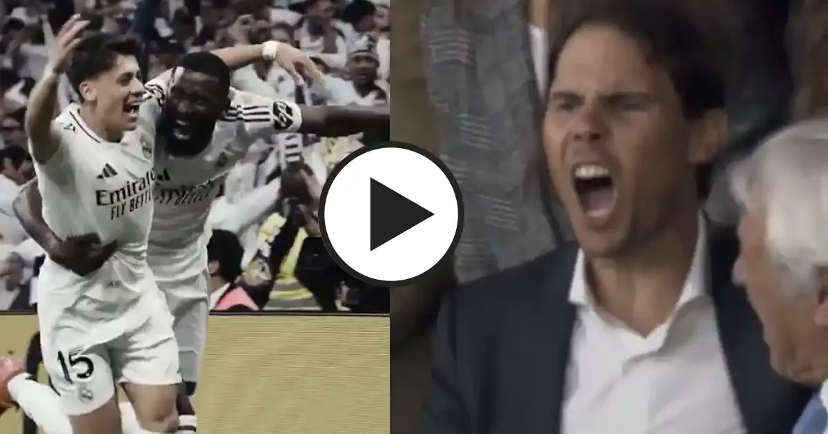rafael nadal s reaction to antonio rudiger s late winner vs real sociedad in copa del rey semis