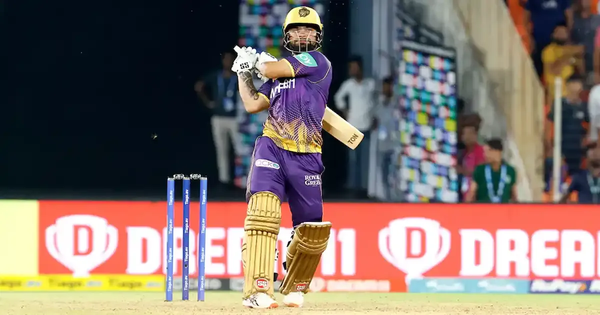 rinku singh smashed five sixes in final over as kkr snatched victory away from gt in ipl 2025