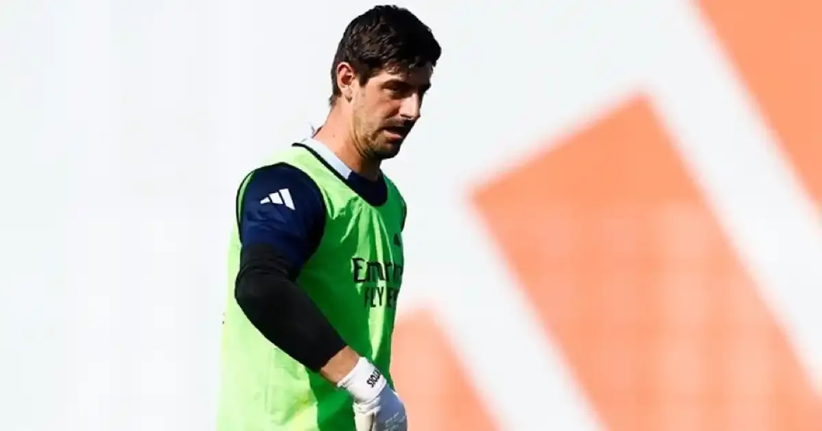thibaut courtois returns to training ahead of madrid s ucl clash against arsenal