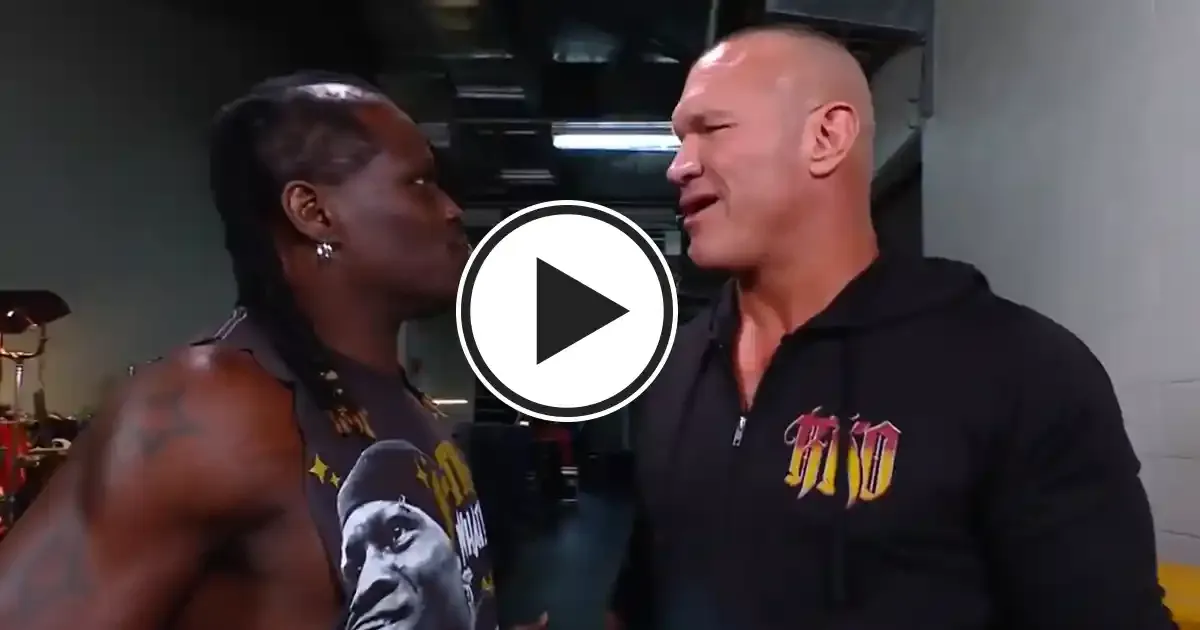 r truth confronts randy orton says his childhood hero john cena will beat him at wwe backlash