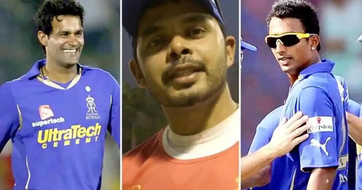 s sreesanth ajit chandila and ankeet chavan were arrested for alleged spot fixing in ipl 2013
