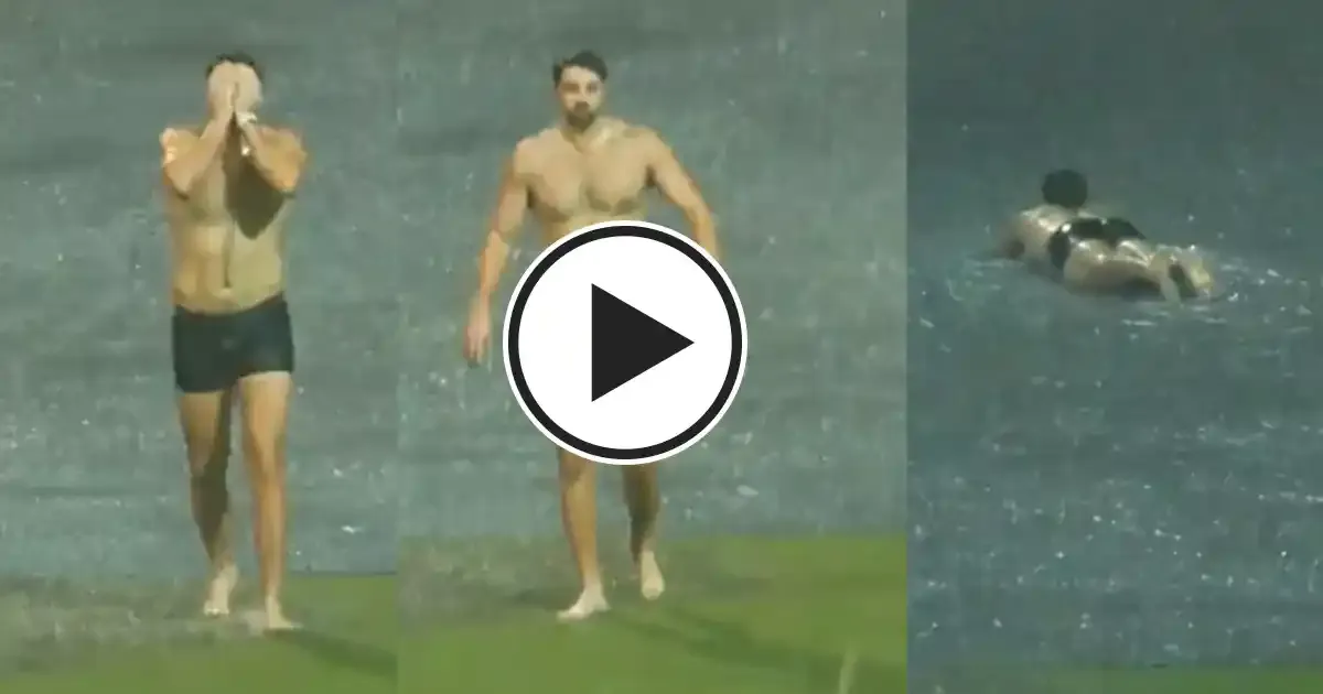 tim david swimming on covers ahead of rcb vs kkr clash in ipl 2025