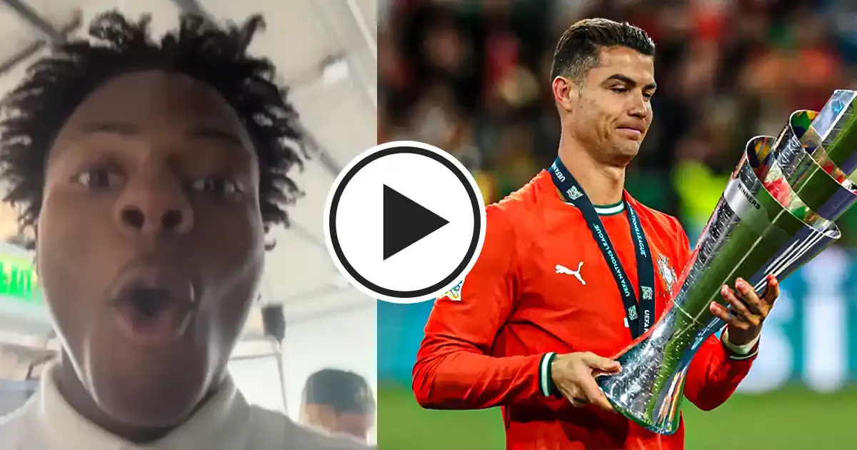 ishowspeed s passionate reaction to cristiano ronaldo leading portugal to uefa nations league 2025 victory