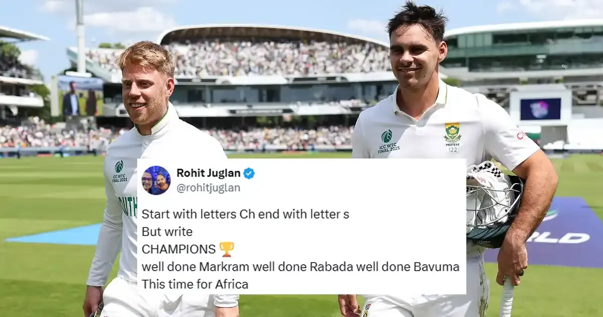 netizen commend south africa for bagging wtc 2025 title
