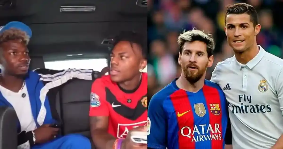 pogba responds to ronaldo or messi comparison while speaking to ishowspeed sportstiger