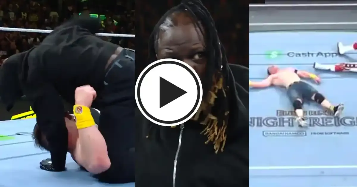 r truth makes shocking return to wwe helps cody rhodes jey uso defeat john cena logan paul at mitb