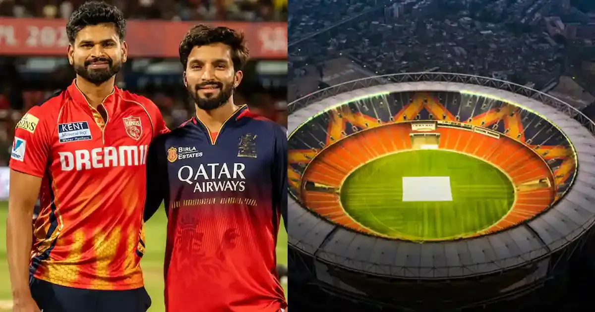 records of pbks and rcb in ipl at narendra modi stadium