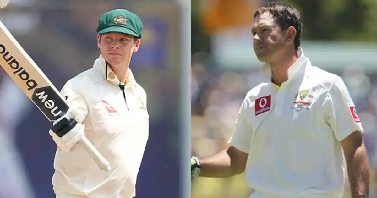 ricky ponting steve smith side by side batting in test cricket