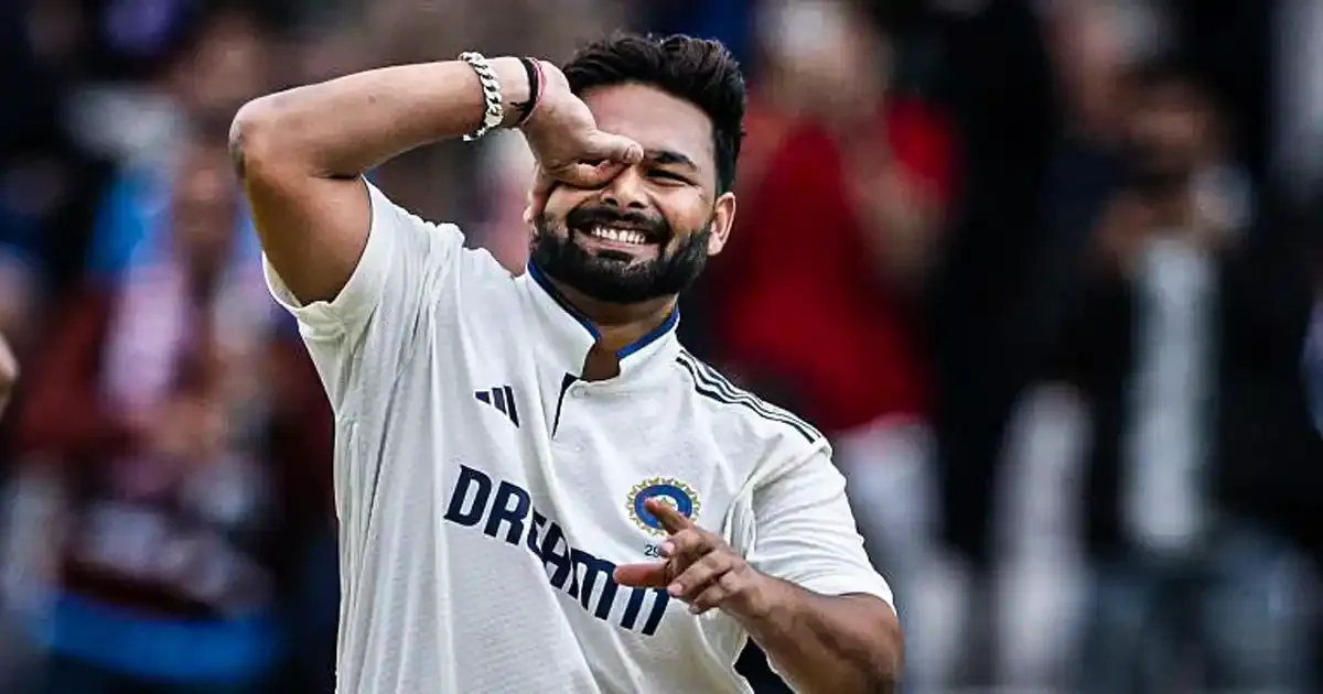rishabh pant s finger eye celebration where is he inspired from doing it