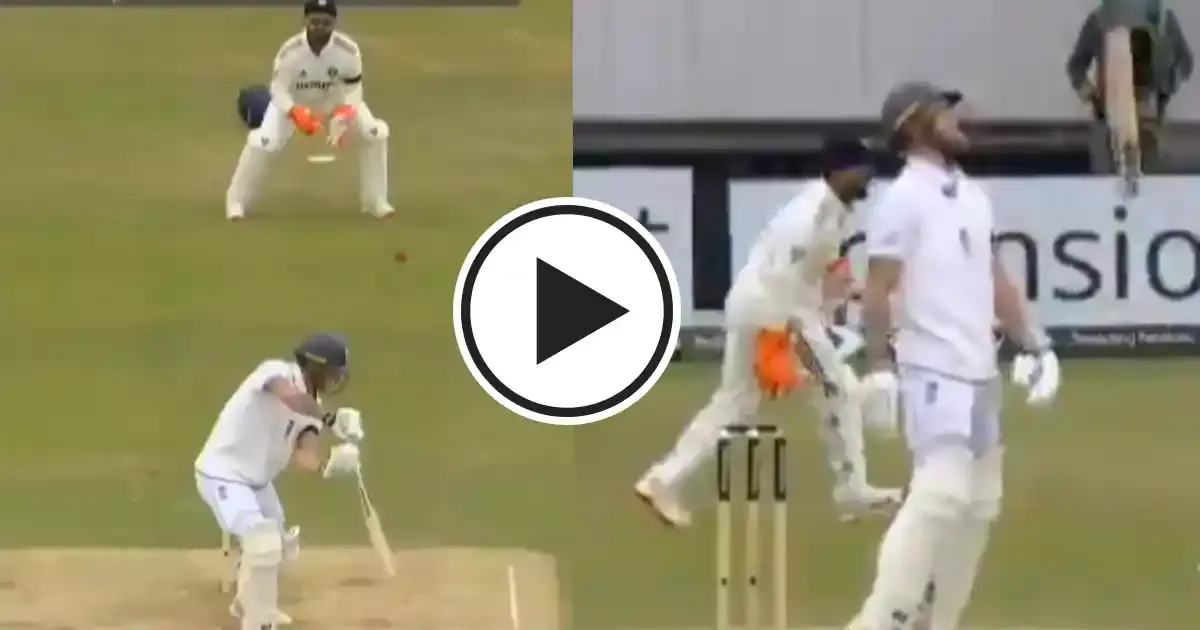 stokes throws his bat in frustration after getting dismissed by siraj