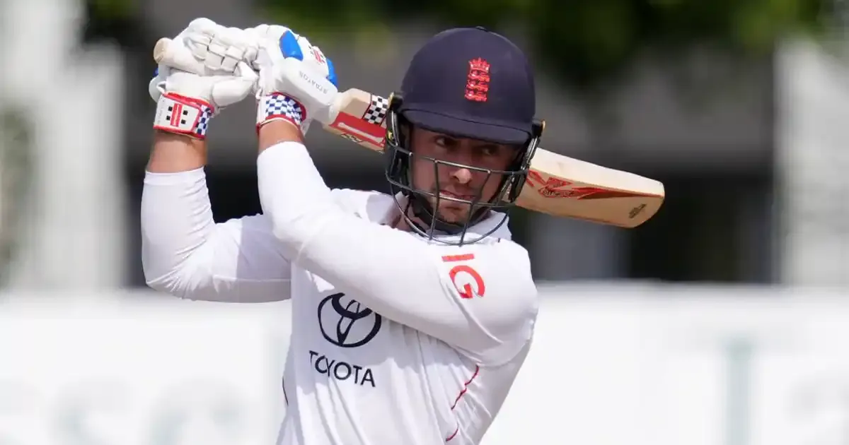 tom haines brings up fifty for england lions in pursuit of india a s first innings total of 348 runs