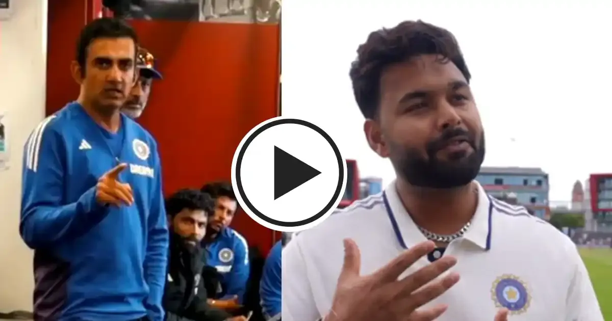 gautam gambhir delivers heart wrenching tribute to rishabh pant after manchester test