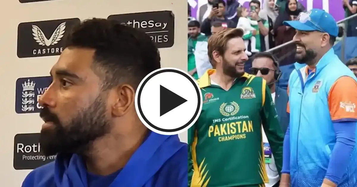 mohammed siraj left in surprise on being asked about india vs pakistan wcl 2025 controversy drops three word response