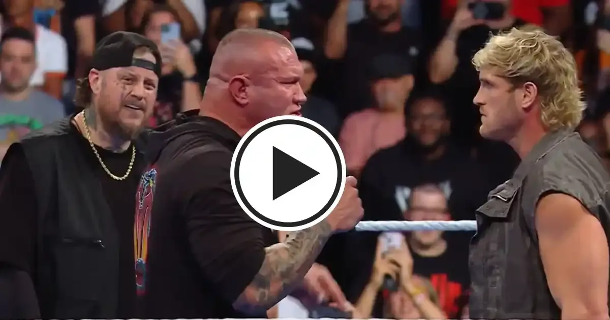 randy orton crashes out on logan paul for running his mouth against jelly roll on wwe smackdown