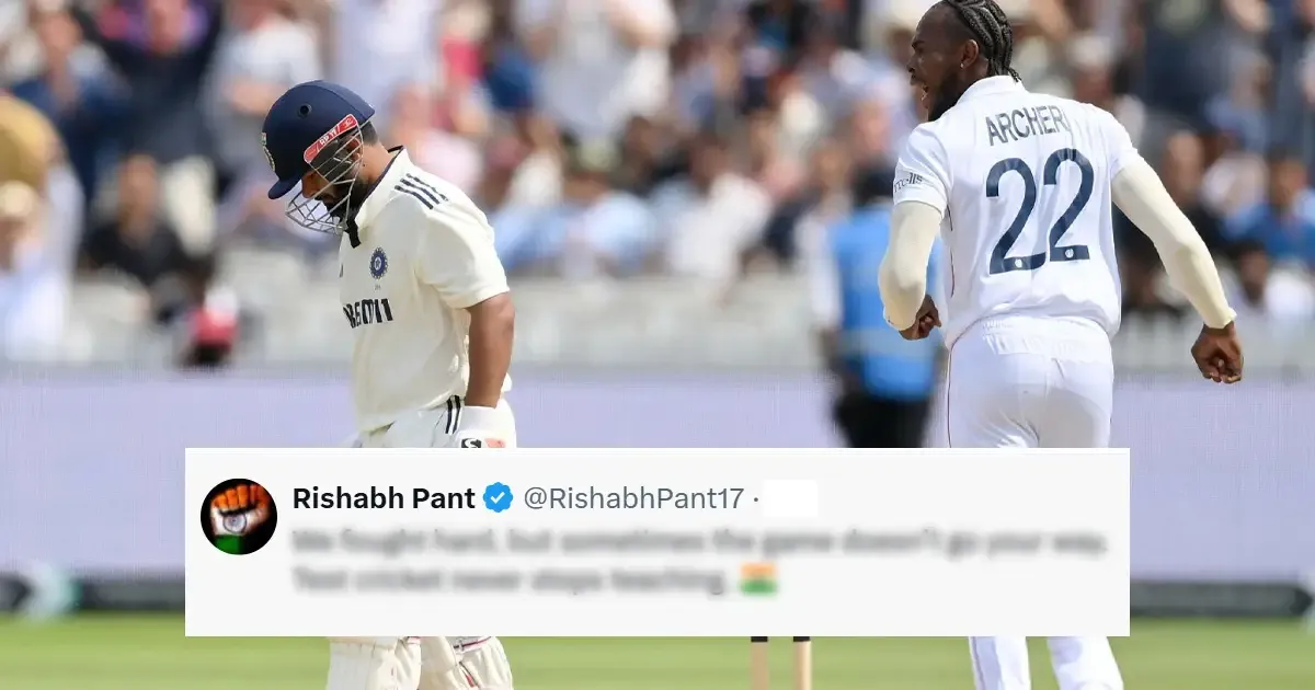 we fought hard but rishabh pant reacts to india s lord s test defeat against england