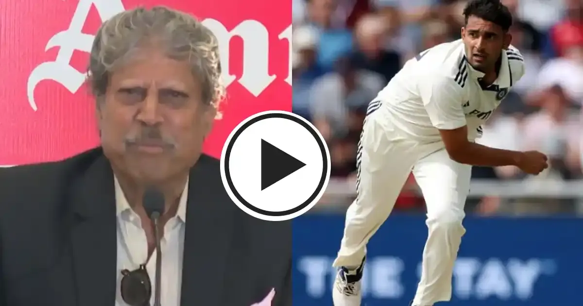 you want him to take 10 wickets kapil dev defends anshul kamboj after test debut vs england