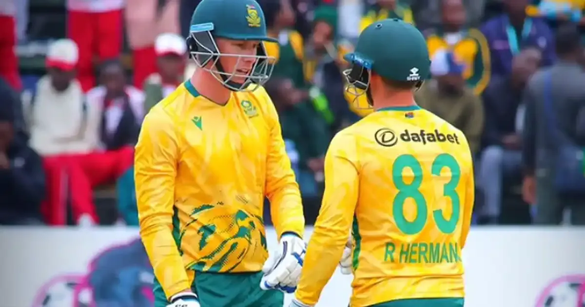 zim vs rsa 4th t20i tri series highlights south africa crush zimbabwe by seven wickets