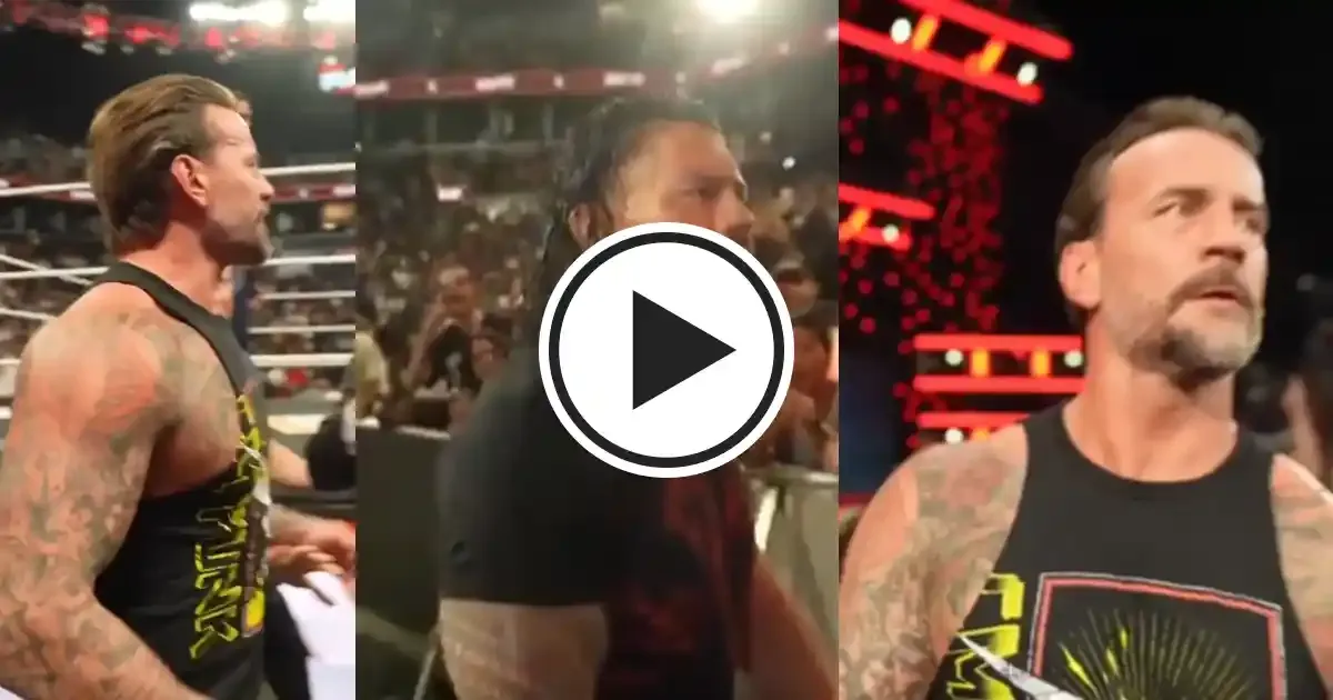 cm punk and la knight argue following wwe raw went off air sportstiger