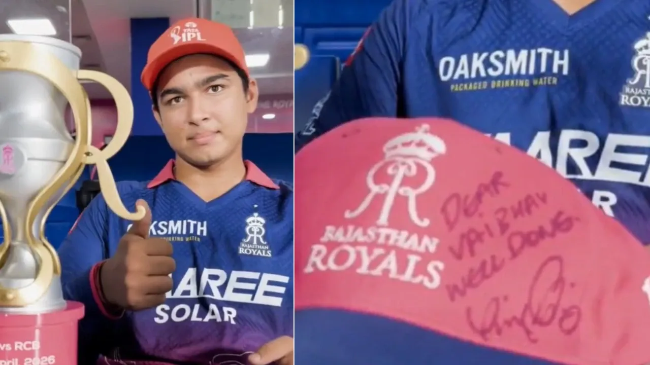 vaibhav sooryavanshi kohli autograph cap