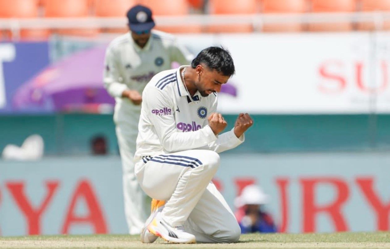 netizens flood x with heaps and praises as manav suthar records 10 wicket haul in first sri lanka test